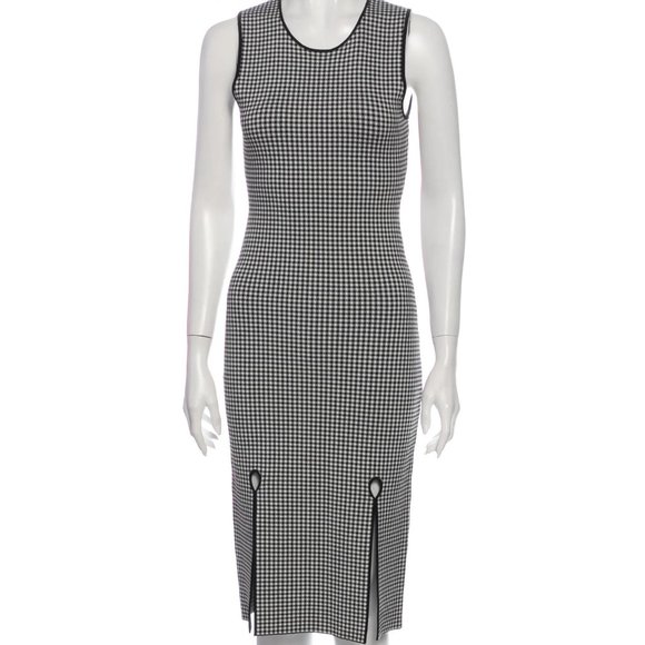 Alexander Wang Plaid Print Midi Length Dress - Picture 1 of 2